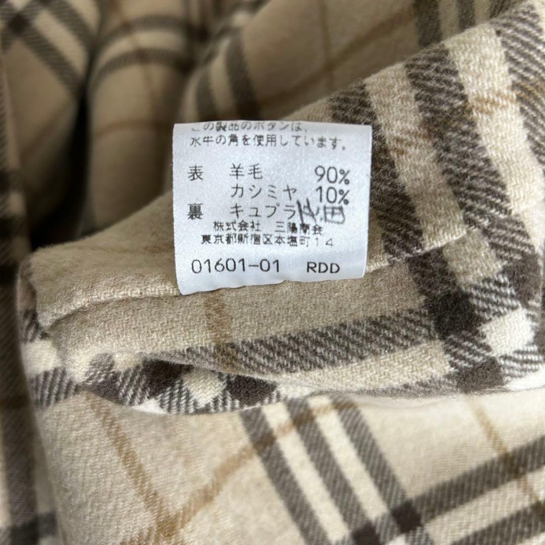 美品✨《バーバリーロンドン》カシミヤ混 ダブルフェイス フーデッドコート36