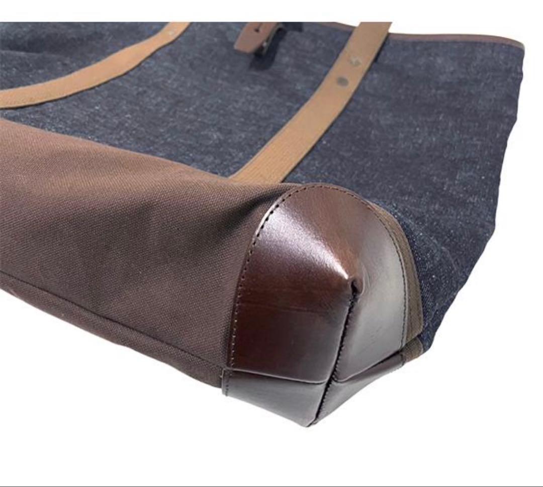 新品 ウエアハウス Lot 5212 デニム トートバッグ ダック レザー 生地