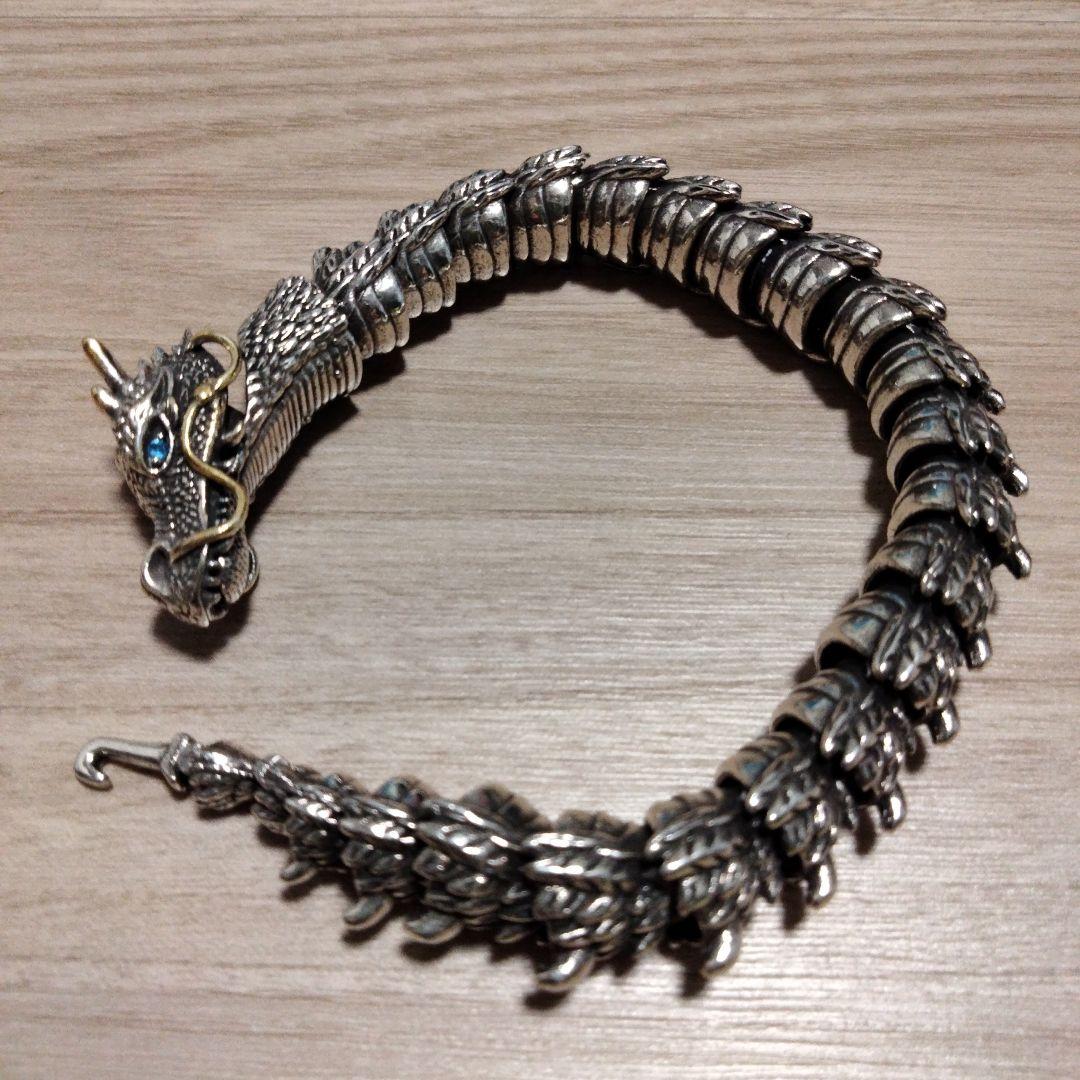 s925 デザイン ドラゴン ブレスレット