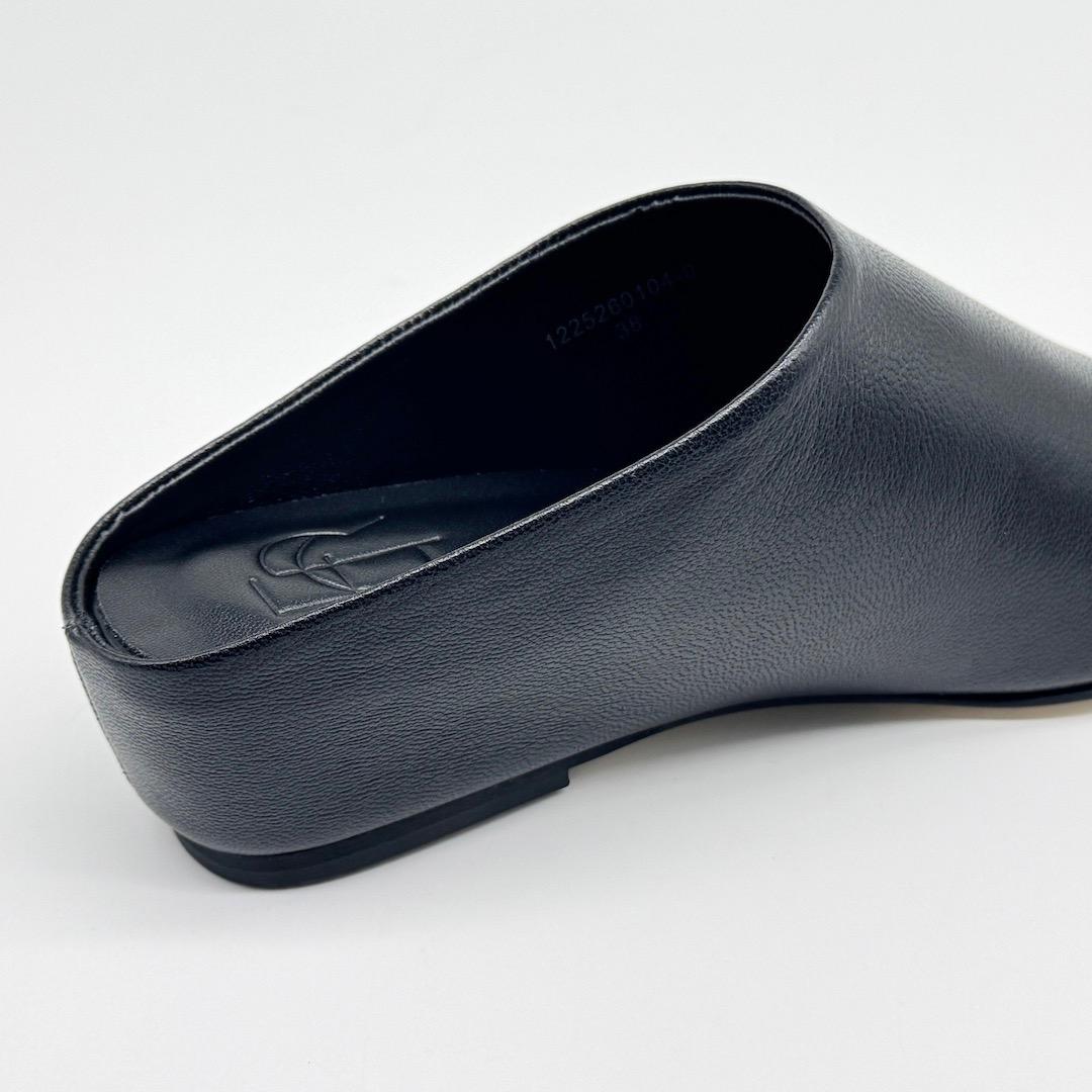 ETRE TOKYO 25SS インヒールレザーミュール 38 ブラック