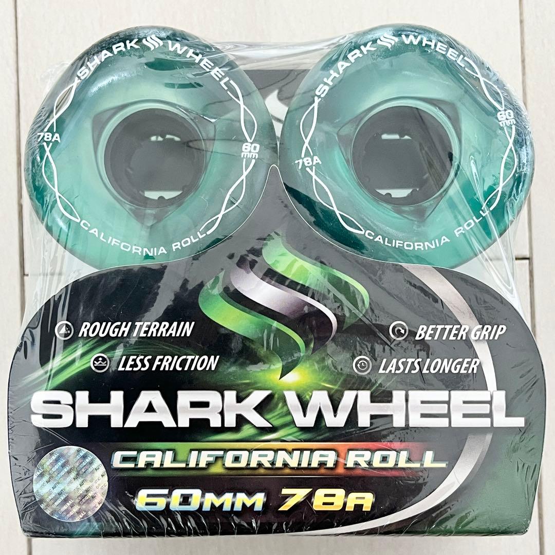 15☆新品 未開封☆ シャークウィール 60mm 78a クリアグリーン