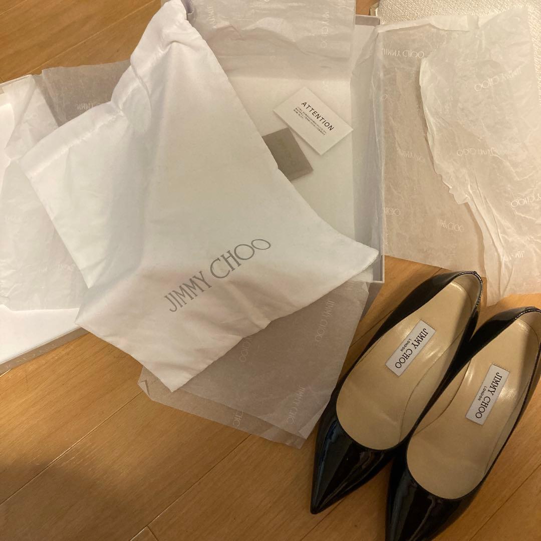 【試着のみ】JIMMY CHOO エナメルパンプス AZA 36½