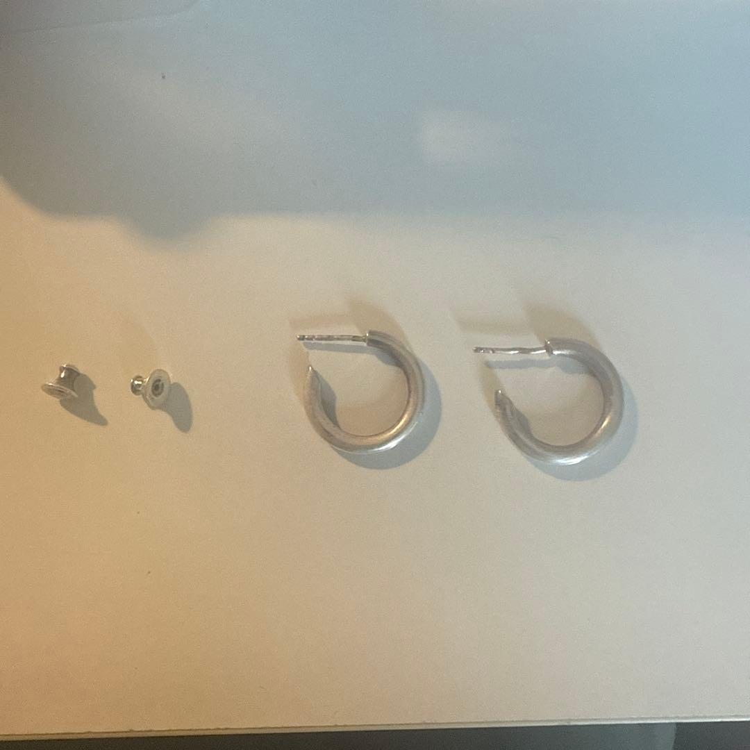 シルバーフープピアス　SINSS 両耳