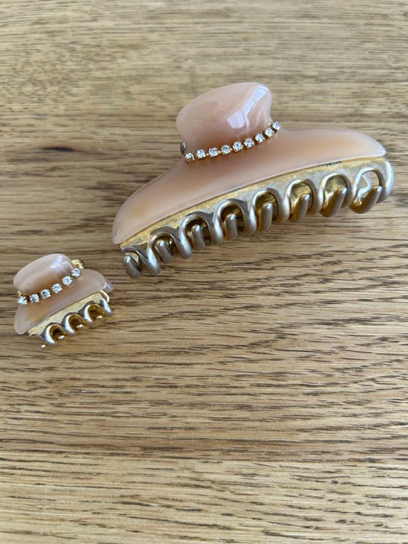 acca アッカ ヘアクリップ M・Sセット ベージュ ニューコラーナ