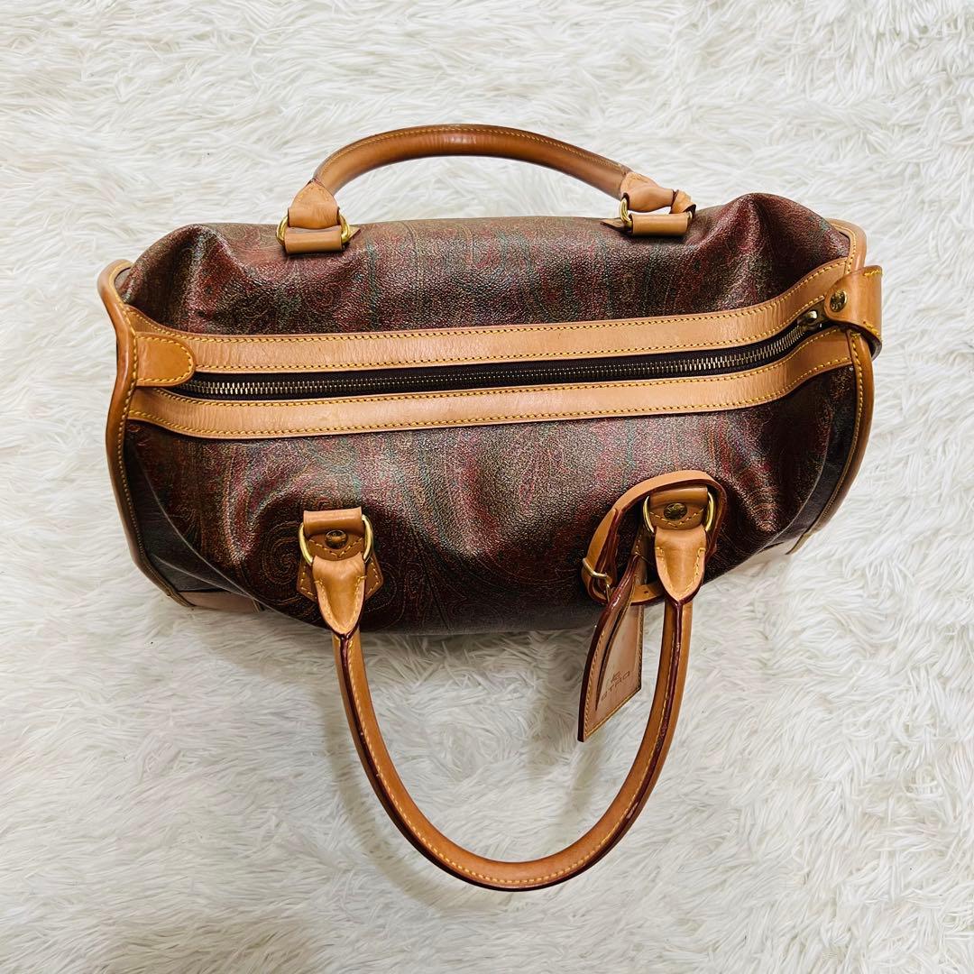 極美品✨ 希少✨ ETRO エトロ ボストンバッグ 鍵付き ペイズリー PVC
