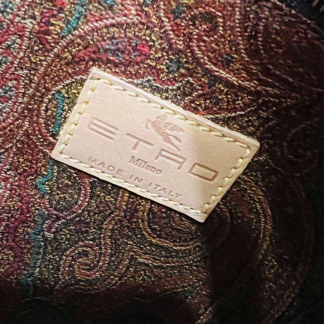 極美品✨ 希少✨ ETRO エトロ ボストンバッグ 鍵付き ペイズリー PVC