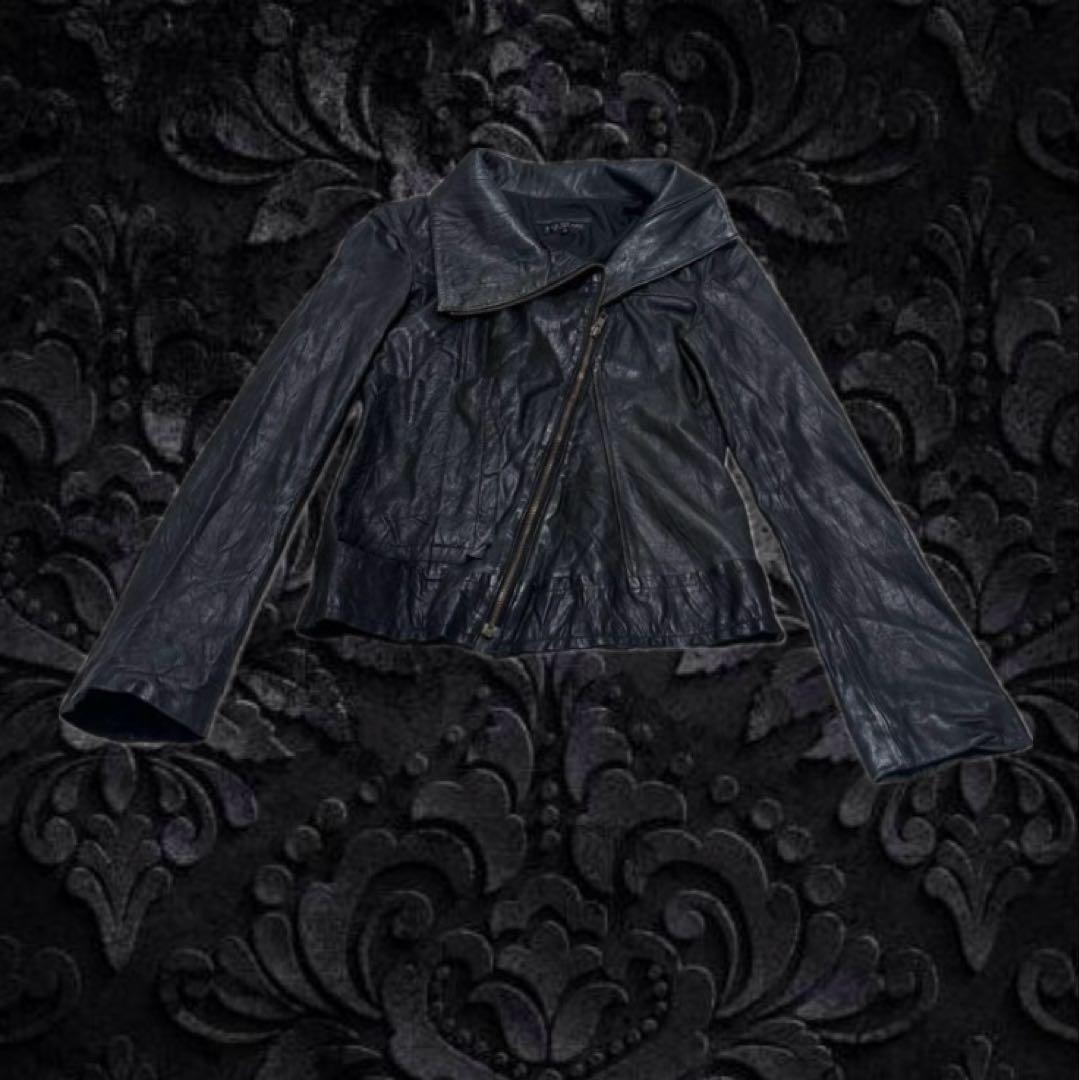 EKAM似　opium vkei y2kギャル男　ダークウェア　レザージャケット