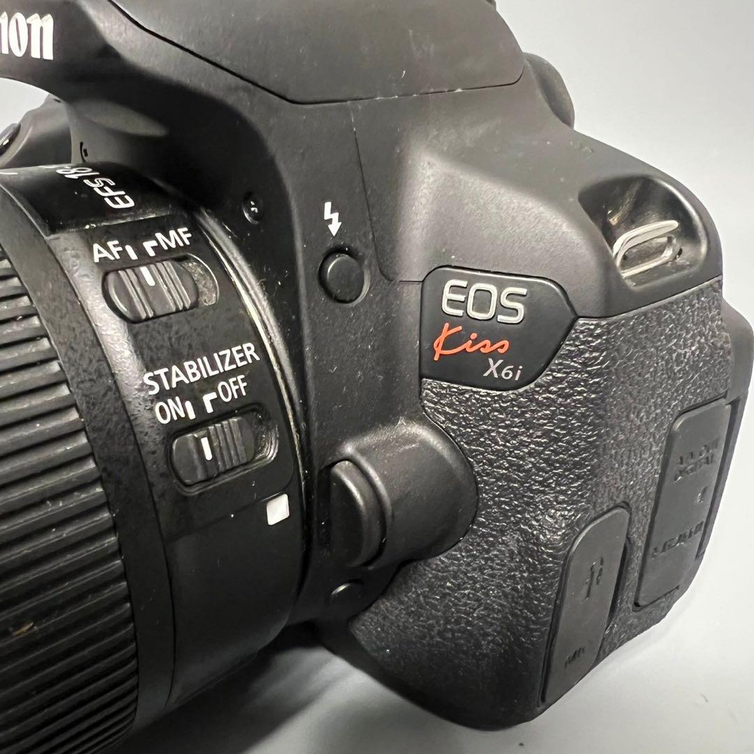 美品Canon eos Kiss X6i 一眼レフ カメラ 自撮り スマホ転送