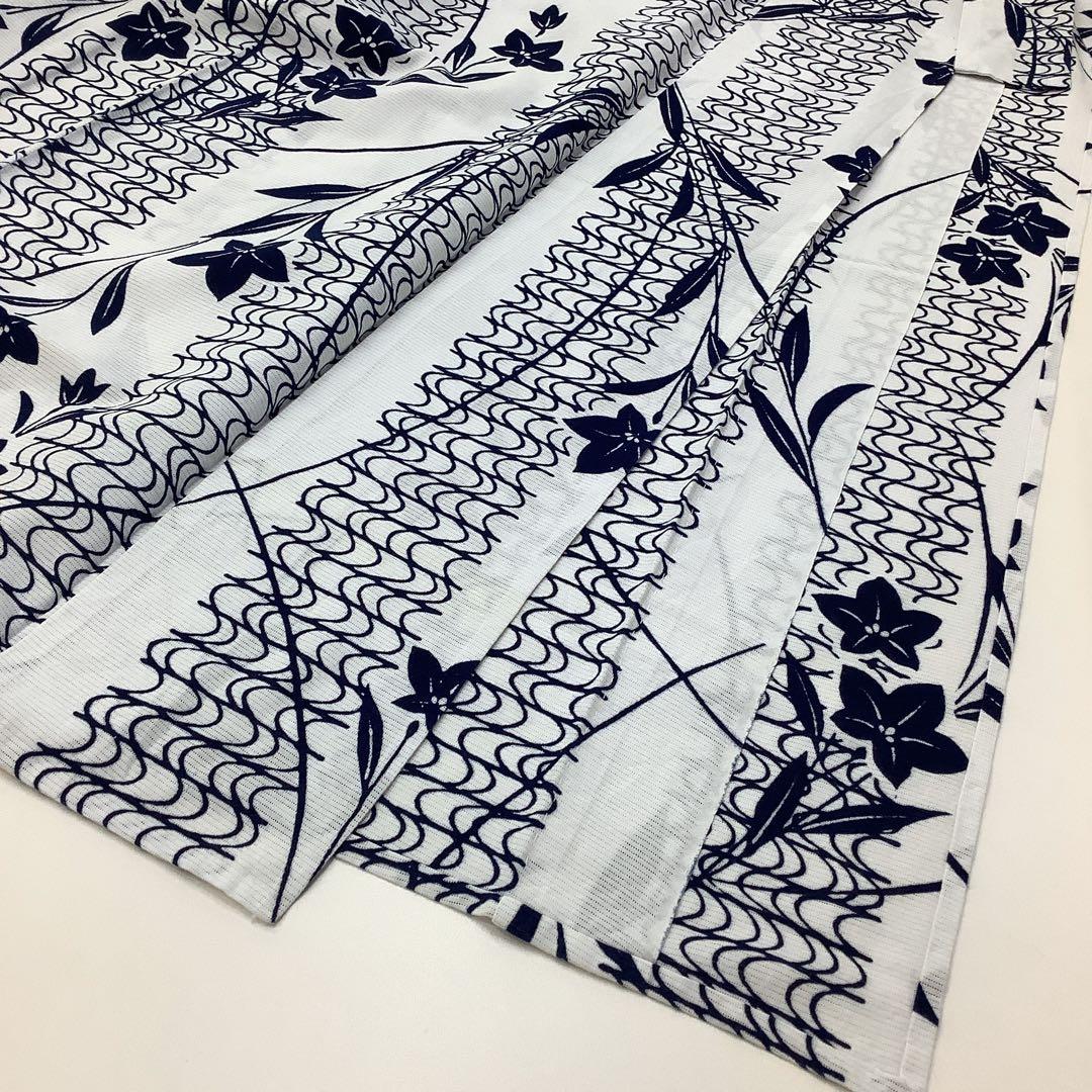 c-447　綿絽　浴衣　夏着物
