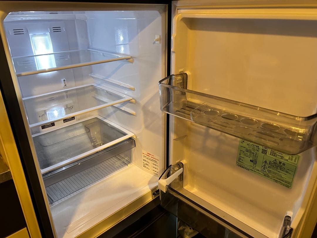 三菱電機 2ドア冷蔵庫 MR-P15H（2023年購入）