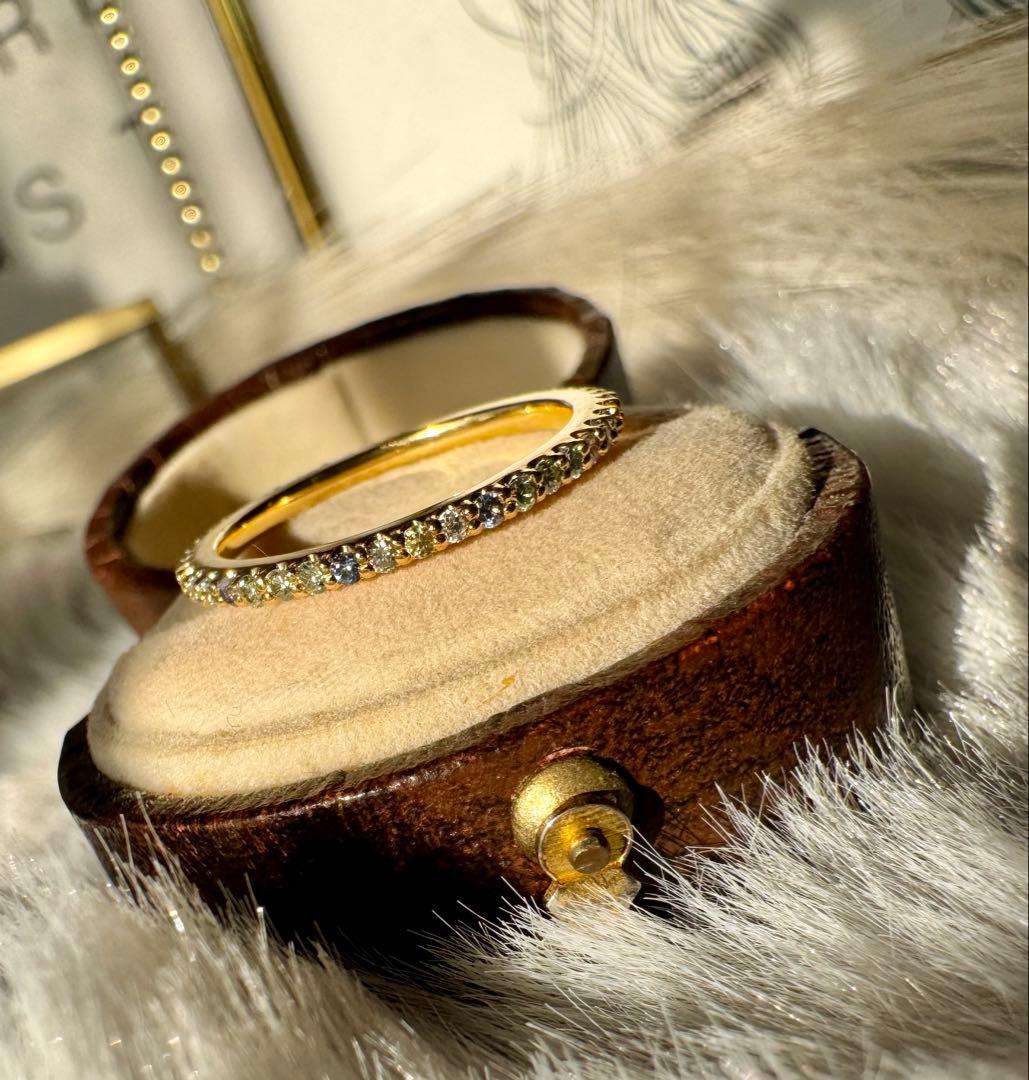 ポンテヴェキオ◆カリーナ*9号*サファイアリング*フルエタニティ*K18ダイヤ