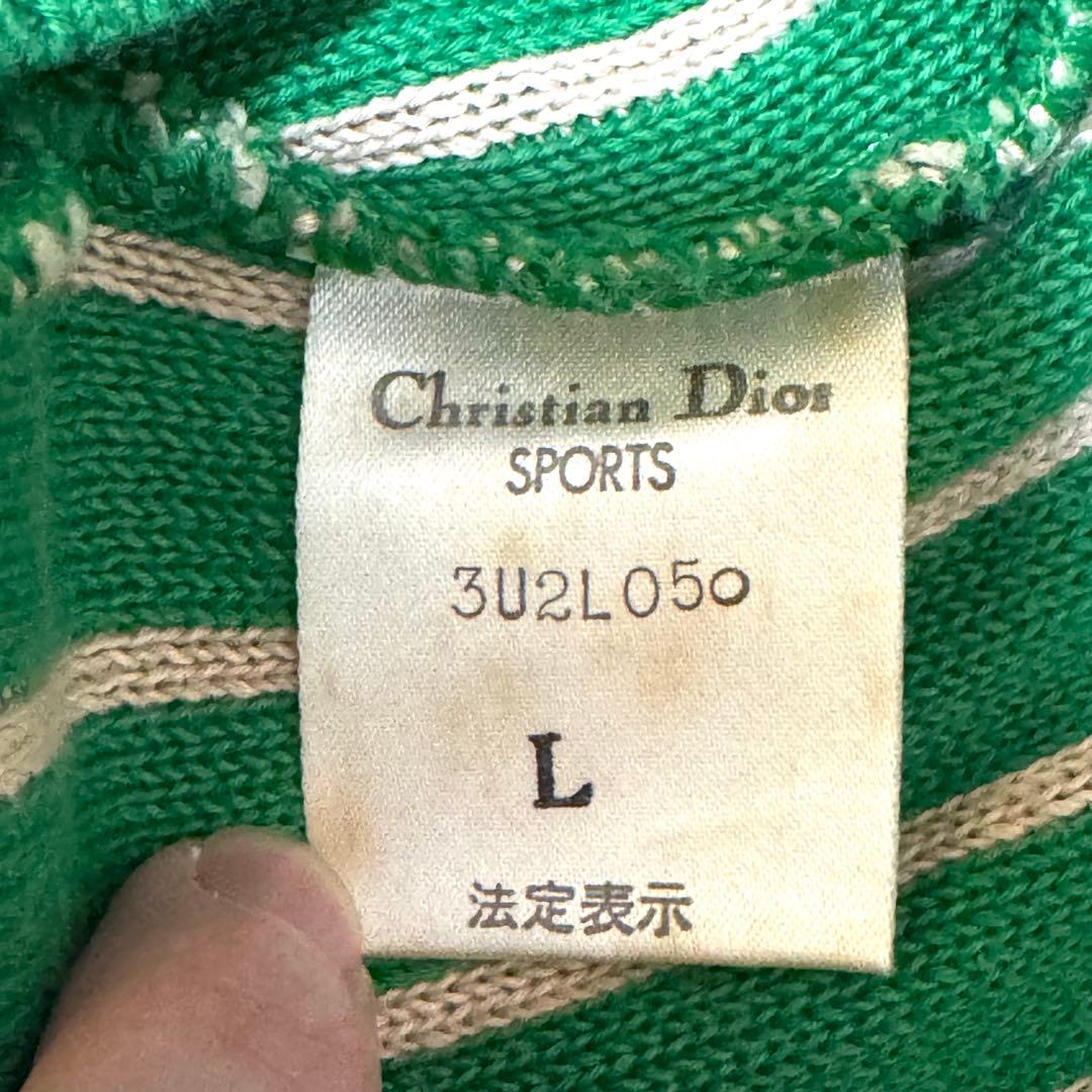 Dior クリスチャン・ディオール スポーツ コットン　ニット　セーター　L