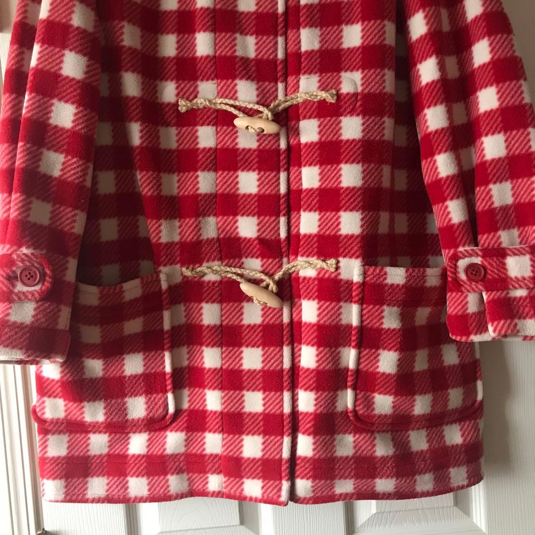 し*じ様 ピンクハウス　フリース　コート　ダッフル　ブルゾン　フード　パーカー