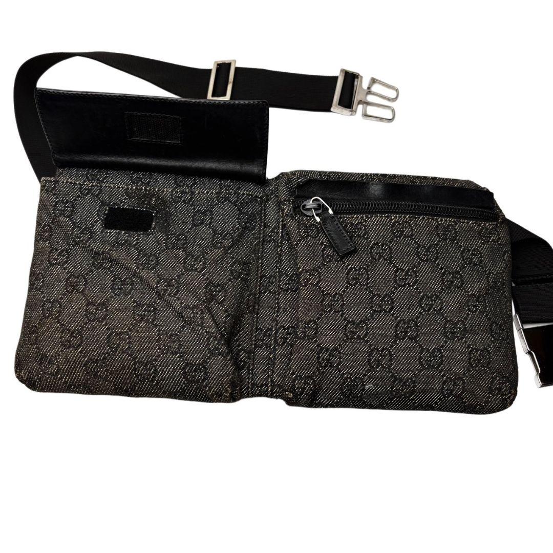 059 GUCCI ウエストポーチ ボディバッグ GGキャンバス g2