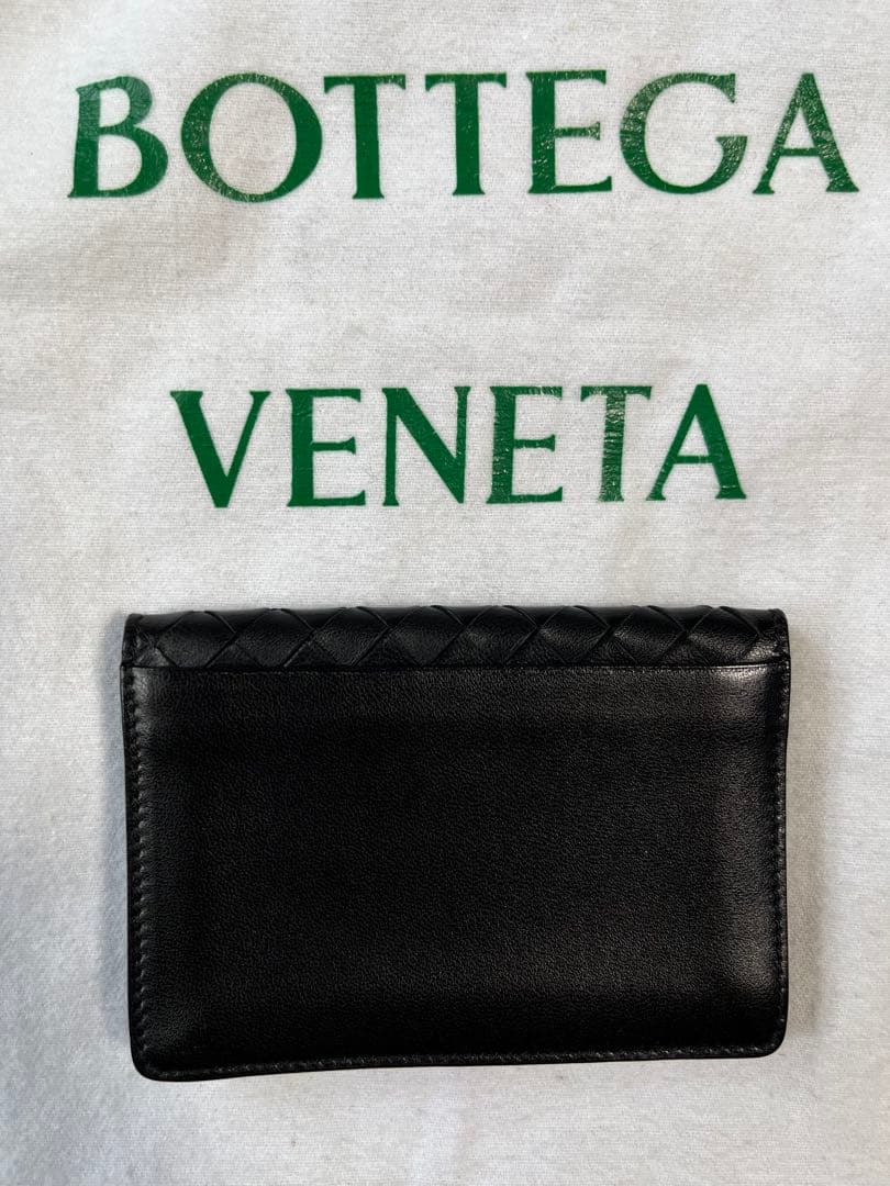 【美品】BOTTEGA VENETA ブラック名刺入れ