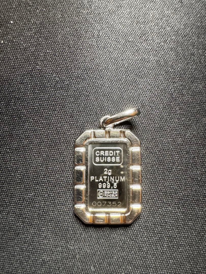 喜平ネックレスPt850 6面ダブル　ペンダントトップPt999.5/Pt950