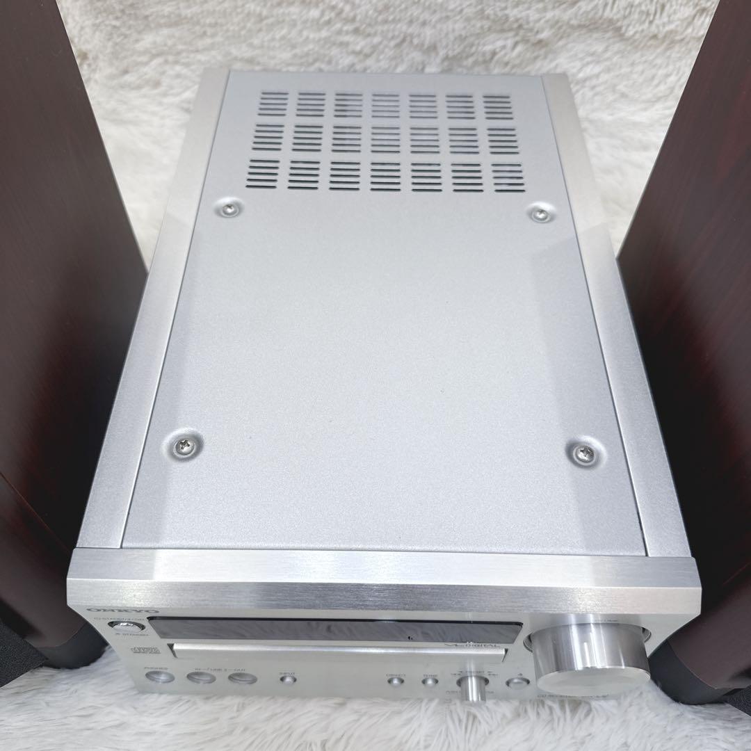 美品 ONKYO スピーカー CR-D2 D-D2E CDコンポ リモコン付き