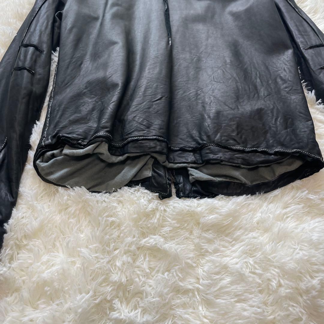 sisii / シシ　シングルレザー ジャケット　ブラック　牛革　M　洗える