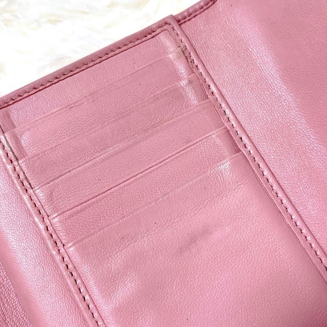 ミュウミュウ♡マテラッセ 折り財布 コンパクト ピンク RFID