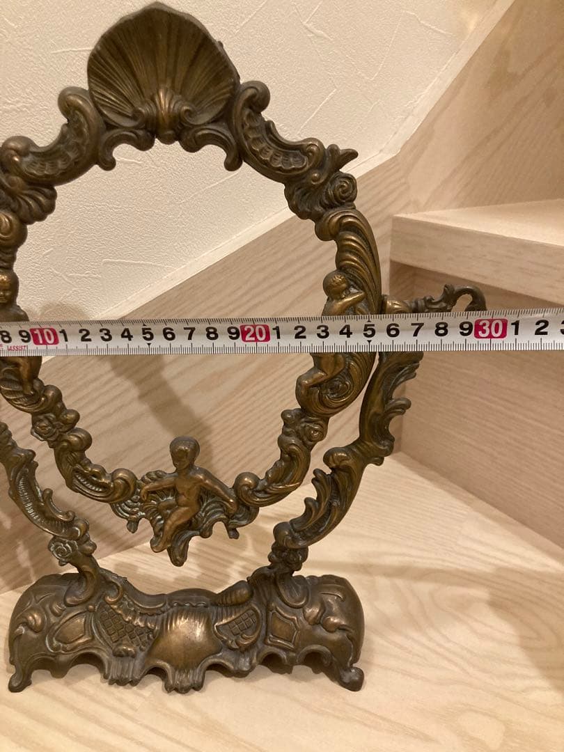 真鍮スタンド 　アンティーク 金属製 フレーム