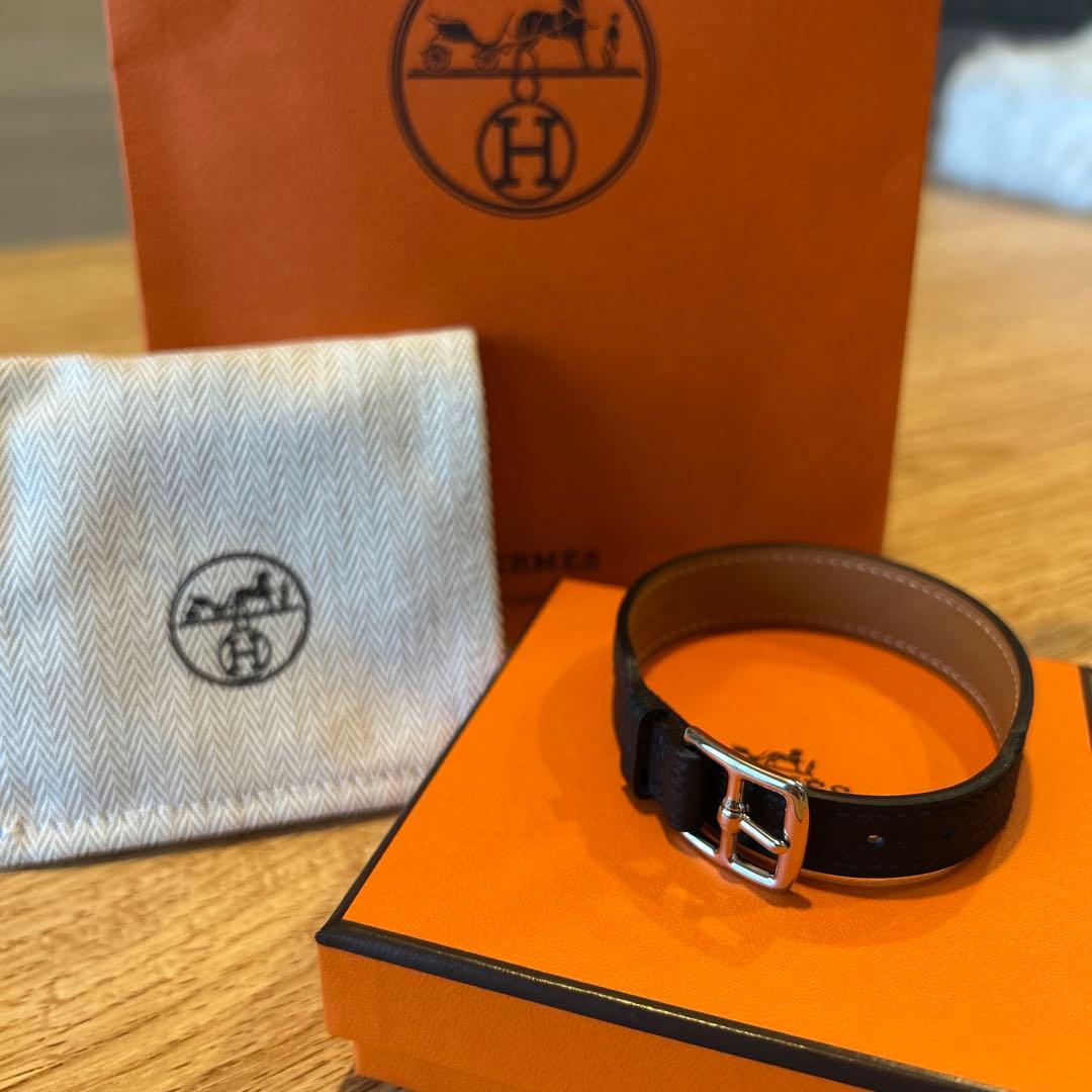 値下中！【新品　未使用】HERMES ブレスレット レザー