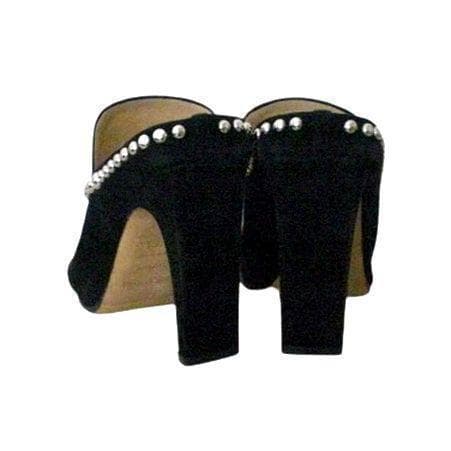 【お値下げ】セルジオロッシ SR1 スタッズ付ミュール 36 1/2 ブラック黒