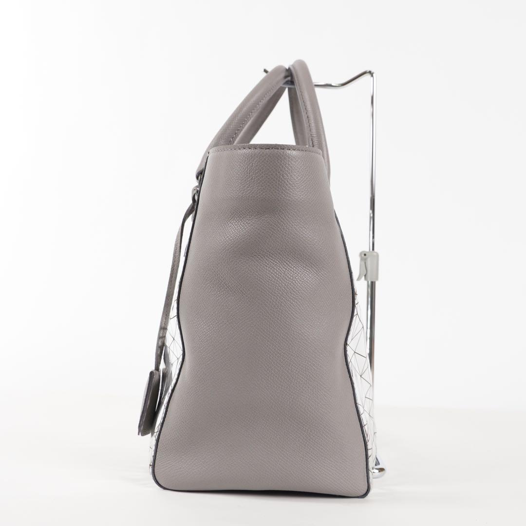 【未使用✨】ADMJ ハンドバッグ タグ付き レザー シルバー×グレー