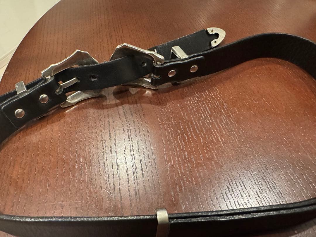 TOGA PULLA ブラック ダブルバックル ベルト