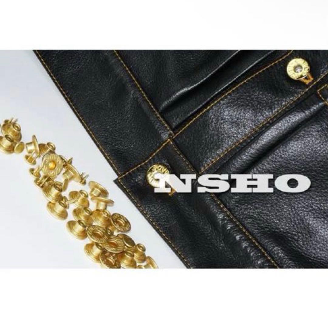 最高峰 牛革 メンズ 革ジャン カウハイド ファーストタイプ Gジャン