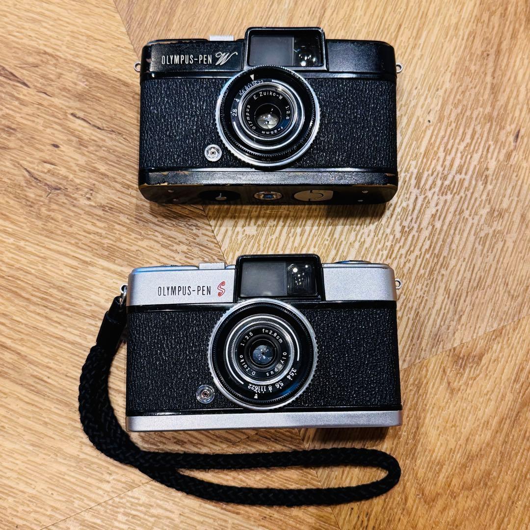 フィルムカメラ Half Frame Duo: Olympus Pen W & Pen S