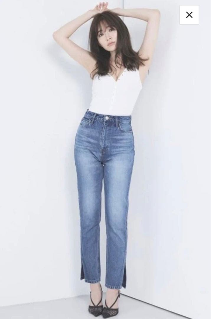 ハーリップトゥ Tokyo High Rise Jeans ライトブルー 24