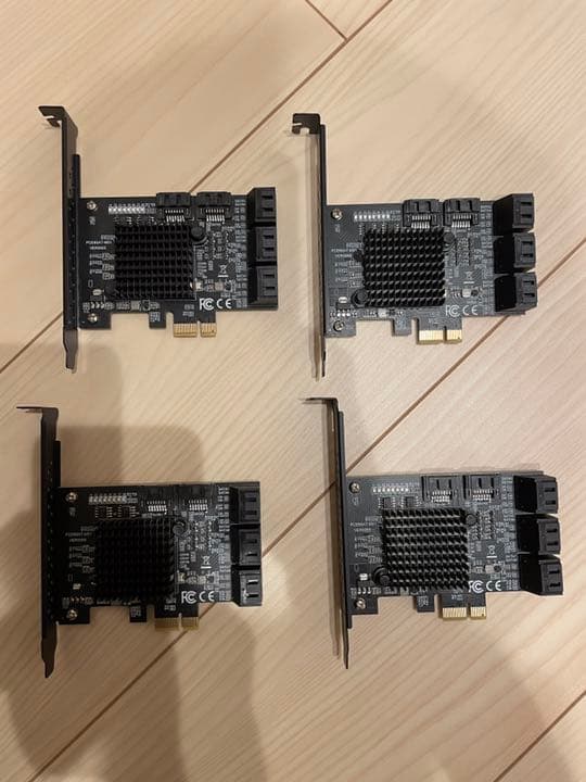 SATAカード 8ポートPCIe拡張カードなど