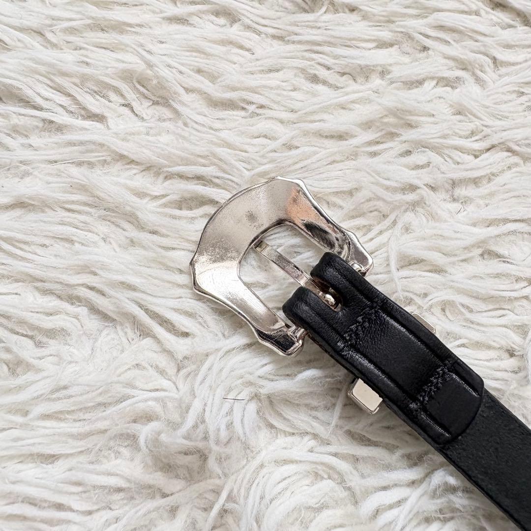 美品　TORY LEATHER トリーレザー ナロー ウエスタン ベルト W34