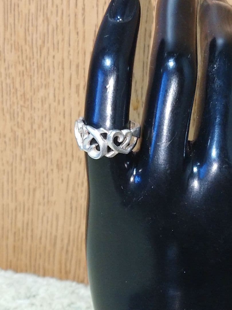 ティファニーパロマピカソ　トリプルラビングハートリング 6号　SV925