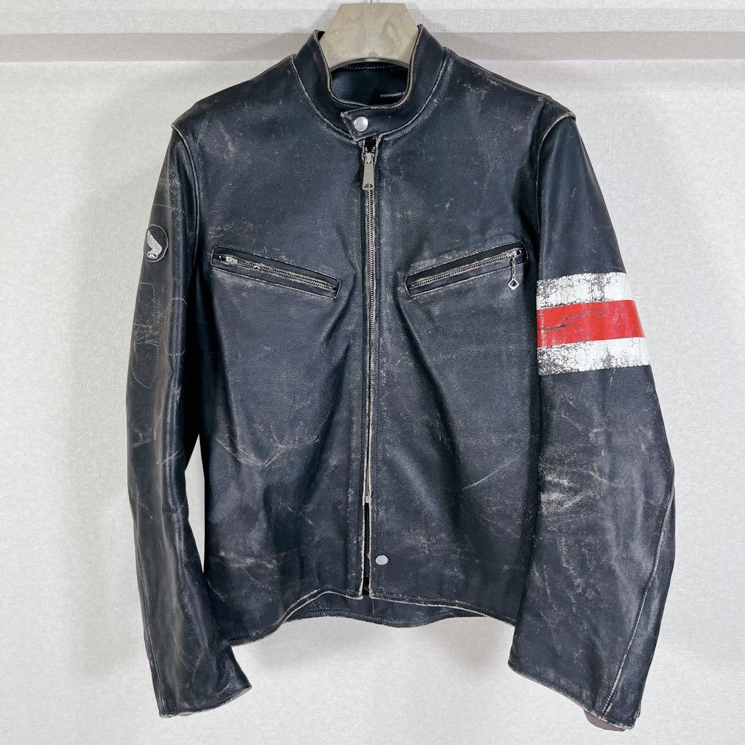 ★アナクロノーム★【レザーライダース】シングルライダース　HONDA