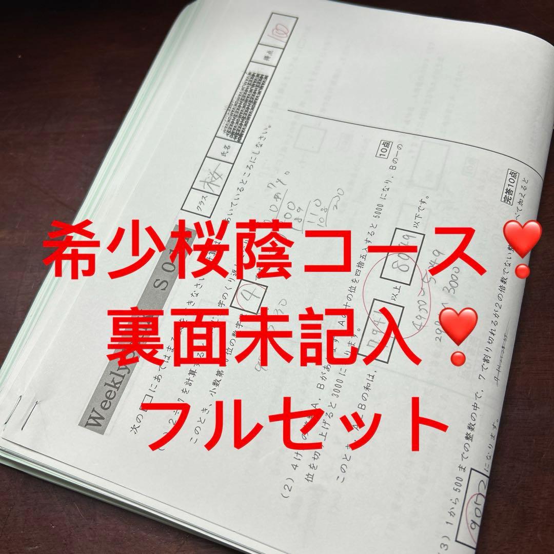 ㉓Ｂ　サピックス　SAPIX 桜蔭コース　weekly sapix プリント