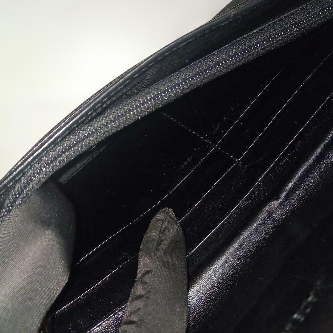 PRADA ブラックナイロン 薄型 長財布 折り財布 三角ロゴ メンズ