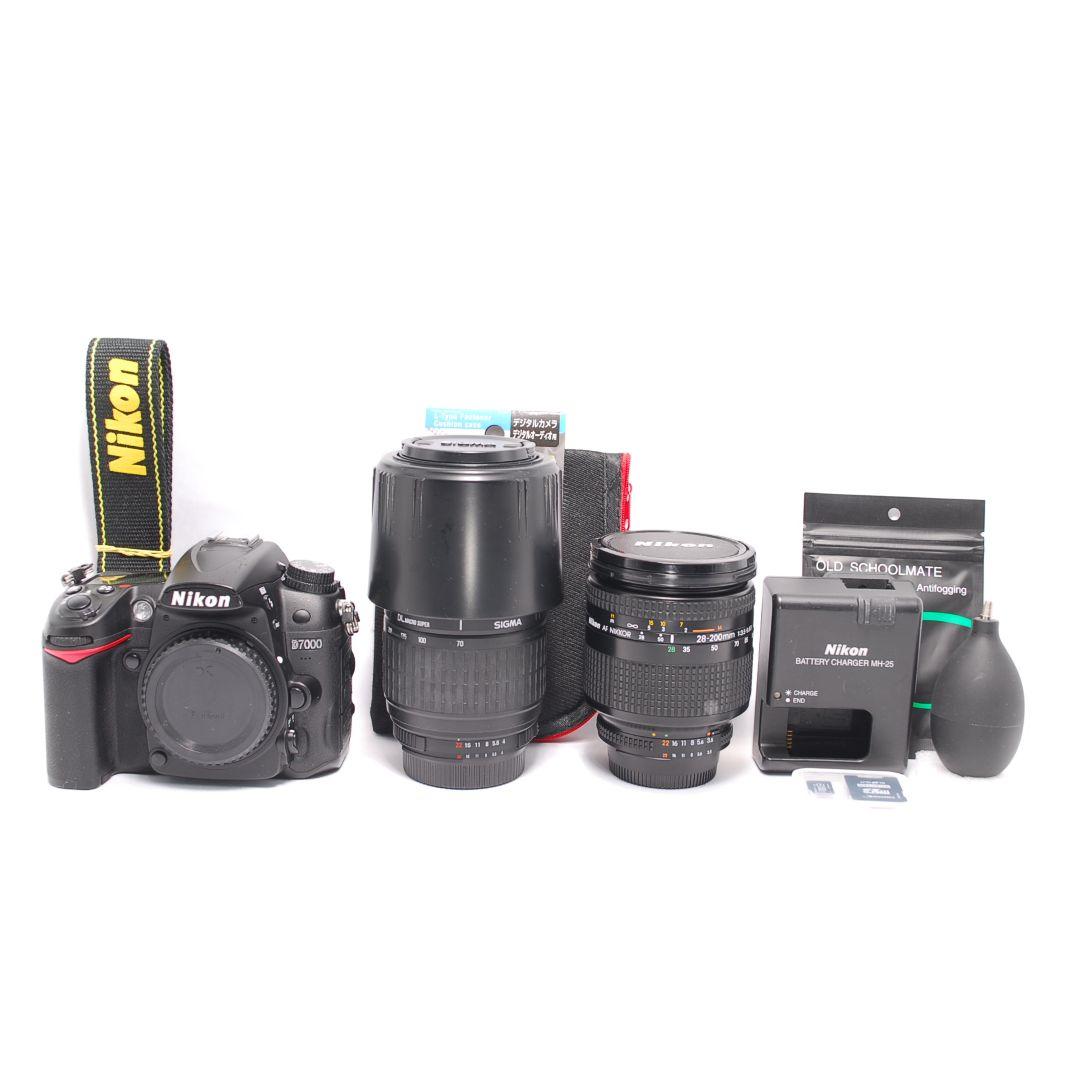 ❤即購入1000円OFF❤ Nikon D7000 ダブル望遠レンズ 簡易マクロ