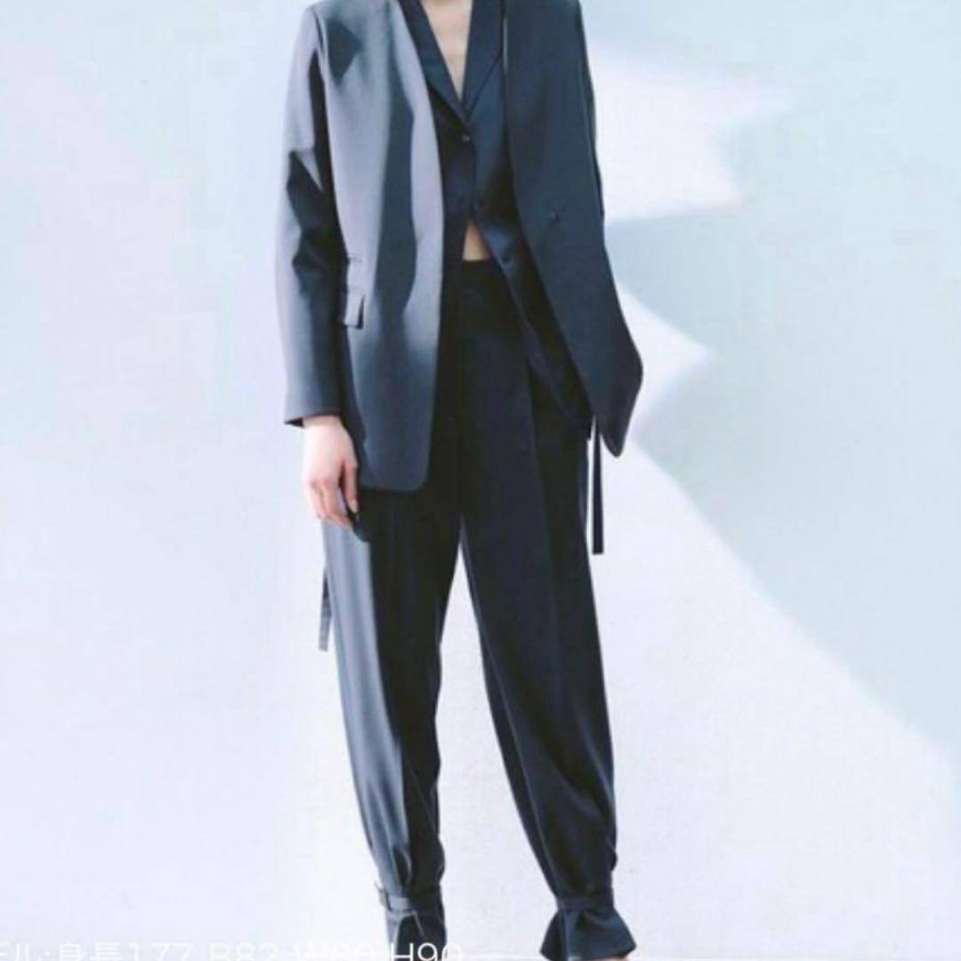 ICB ウールストレッチツイル　パンツスーツ　セットアップ9号入学式卒業式七五三