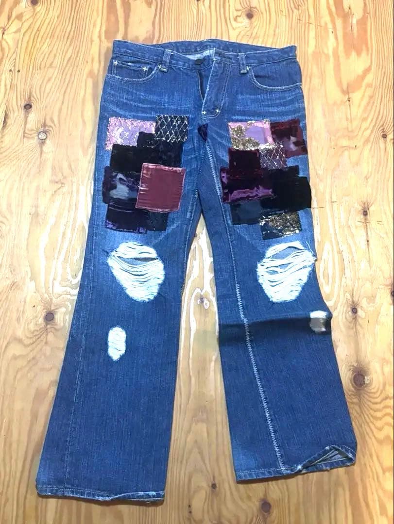 ナンバーナイン　パッチワークデニム希少サイズ０