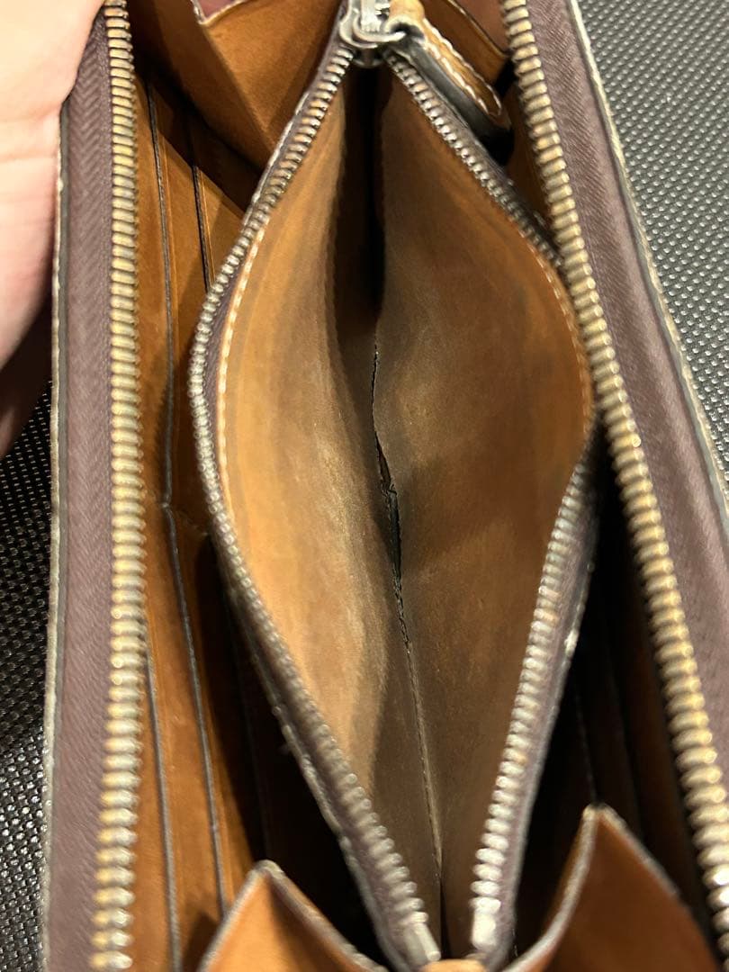 ベルルッティ 長財布 ブラウン イタウバ