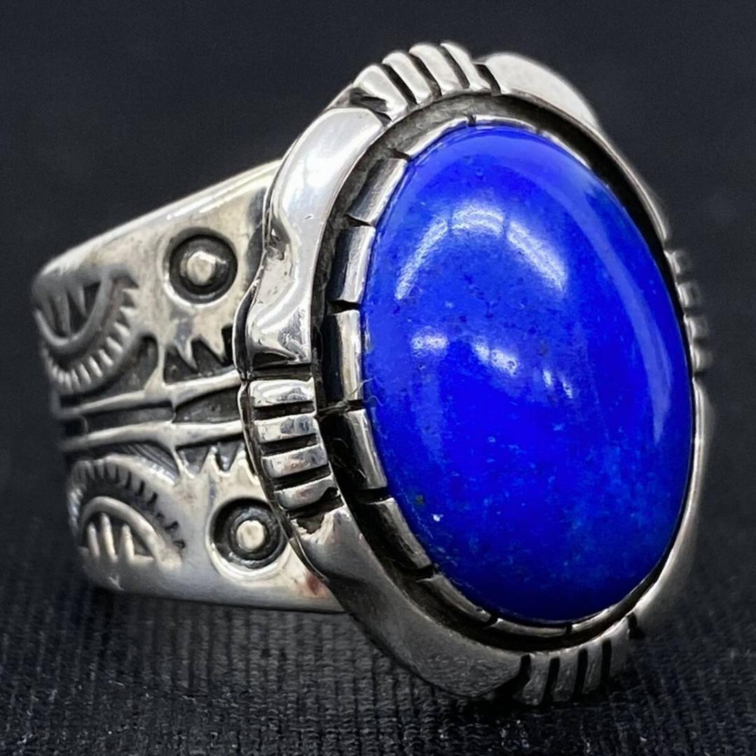 美品 NAVAJO CooperWillie シルバーラピスラズリリング 12号