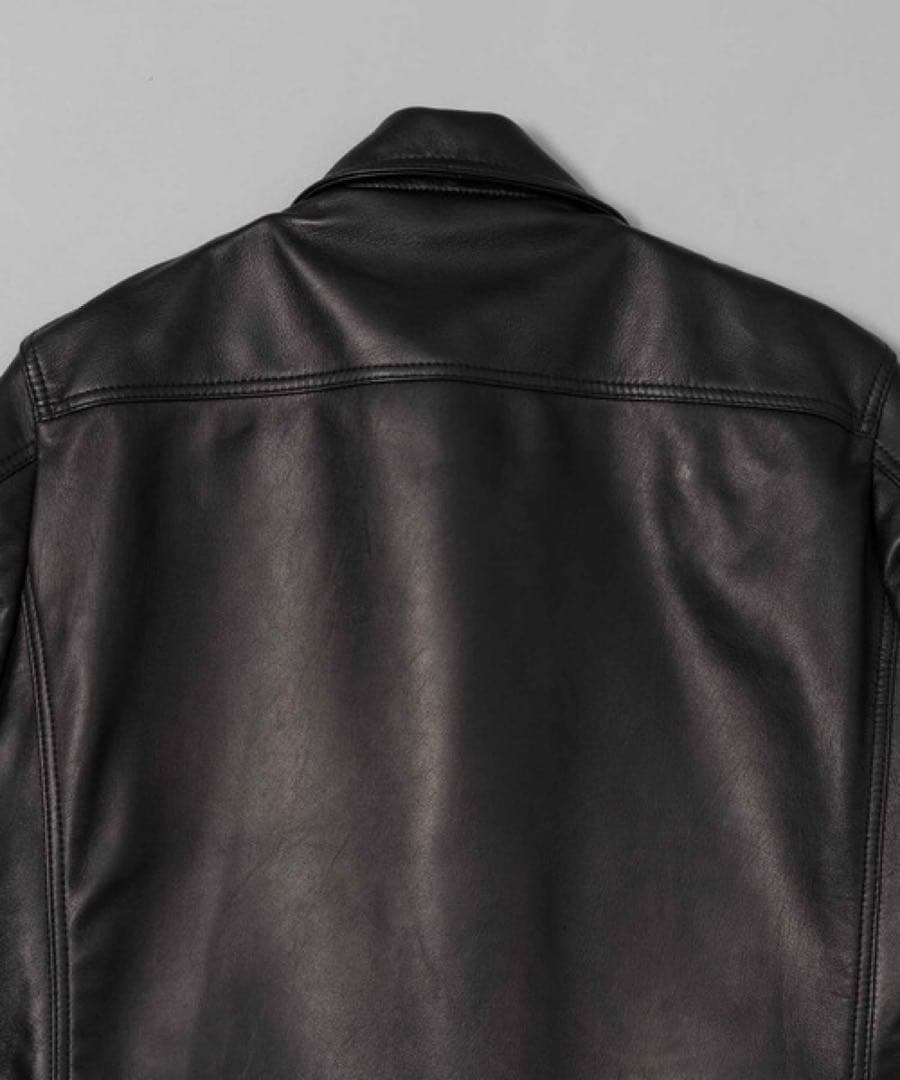ドレスフィットシープレザーダブルライダースジャケットMAISON SPECIAL