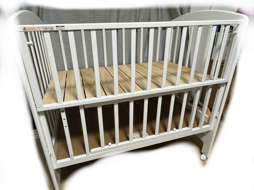 カトージ　ベビーベッド　ハイポジション　レギュラー　ホワイト