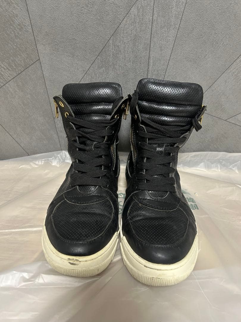 FUGA ハイカットスニーカー　本革　サイドジップ　スニーカー