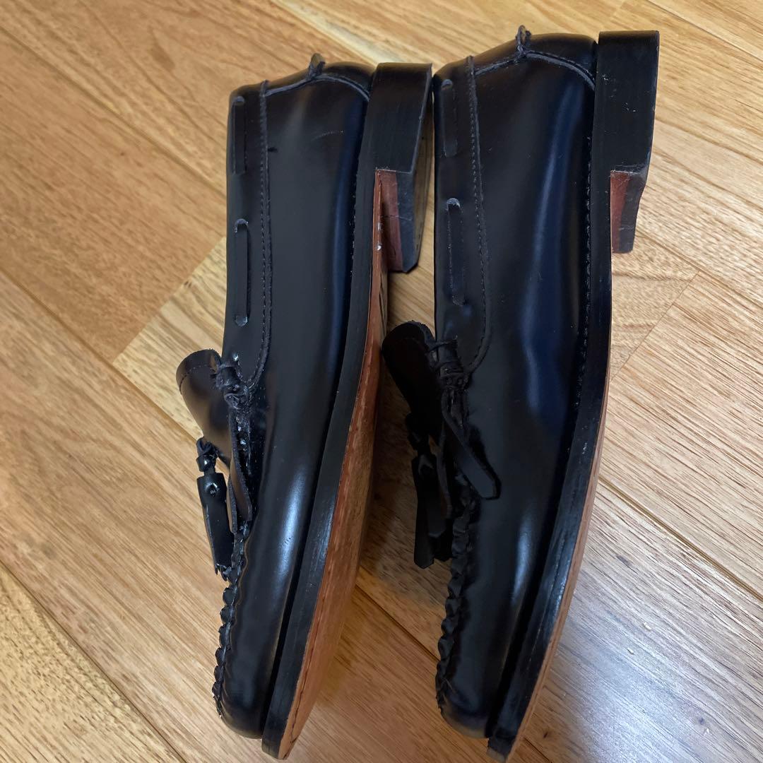 WEEJUNS 黒 フリンジ ローファー　22.5〜23センチ