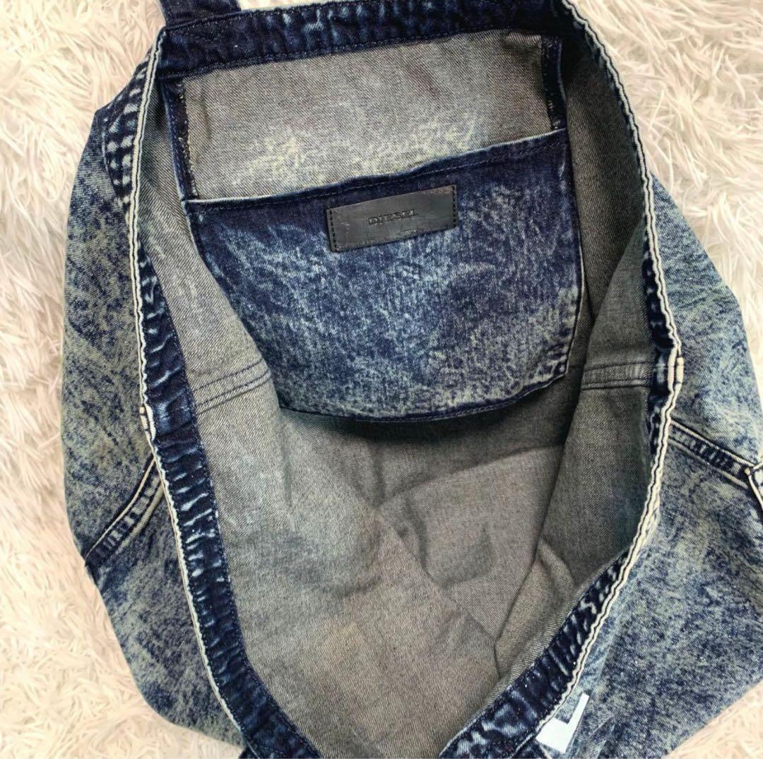 F7. DIESEL【大容量/ケミカルウォッシュ◆トートバッグ/ハンドバッグ】