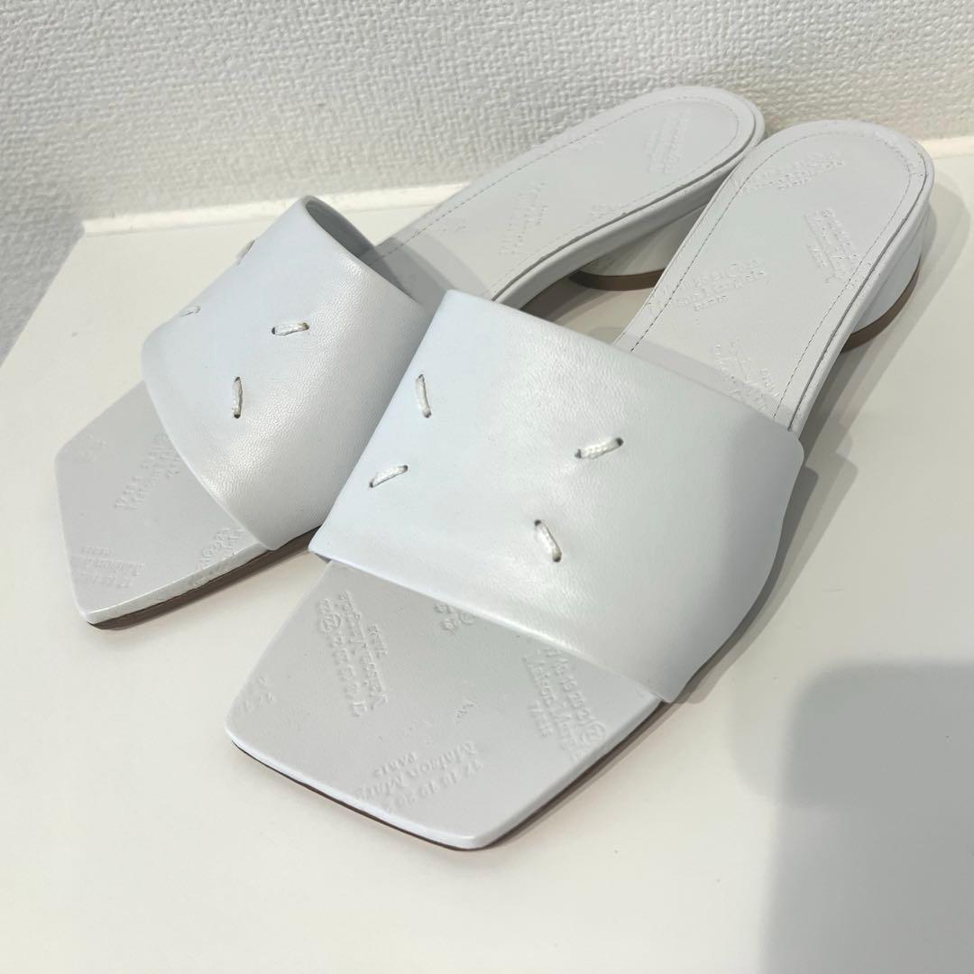 限定SALE！Maison Margiela スクエアトゥレザーサンダル