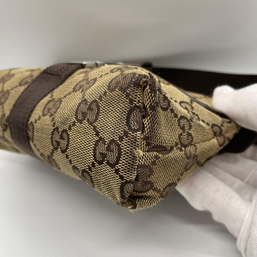 GUCCI ウエストポーチ GG キャンバス w5