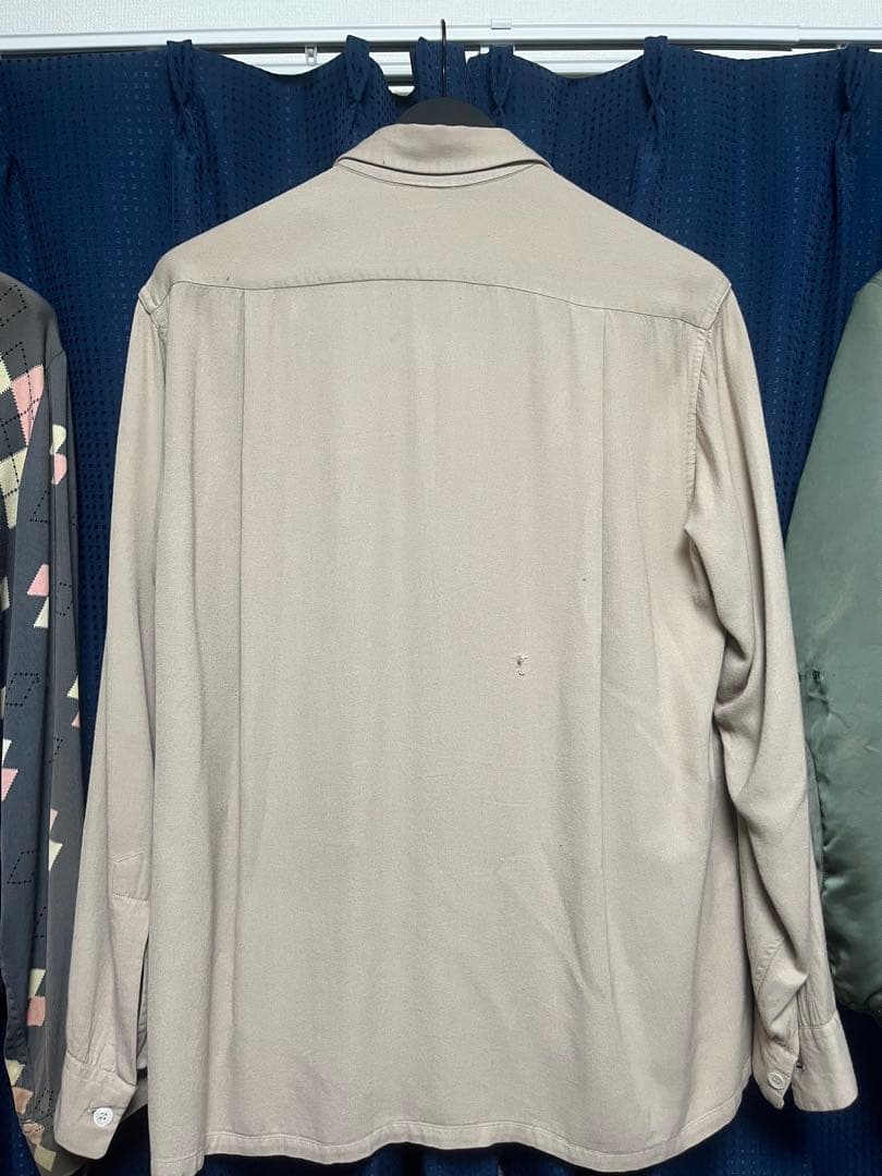 50s レーヨンギャバジンシャツ